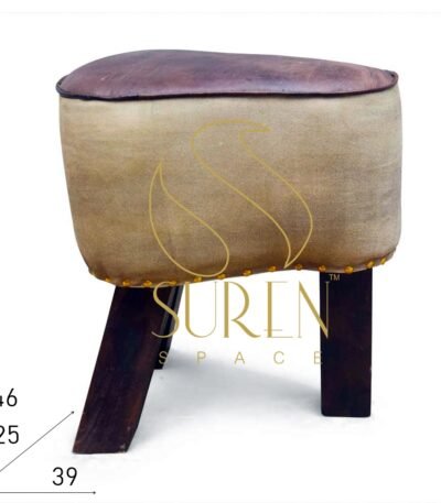 Canvas Original Leather Cycle Seat Inspire Stool
