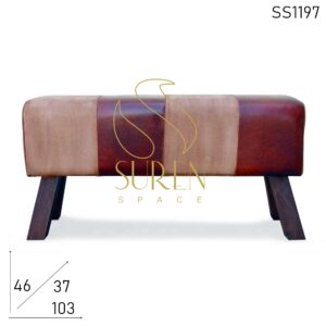 SS1197 SUREN SPACE Design de tela de couro longo stool