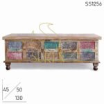 SS1256 Suren Space Distress Painted Finish Unique Storage Trunk