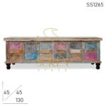 Multi-Colored Reclaimed Wood Trunk