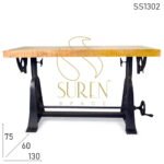 Cast Iron Adjustable Drafting Cum Console Table