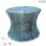 Mesh Design Distress Iron Center Table