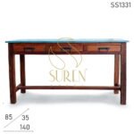 Old Teak Duel Finish Console Table