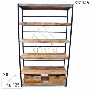 SS1345 Suren Space Industrial Style Commercial Bookcase Design
