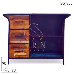 SS1353 Suren Space Industrial Reclaimed Duel Finish Cabinet Design