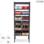 Hand Painted Industrial Design Drawer Chest