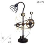 Industrial Upcycled Table Lamp Design