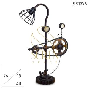 SS1376 SUREN SPACE Industrial Upcycled Table Lamp Design