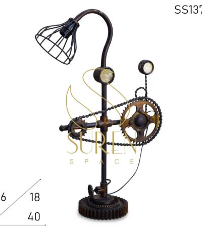 Industrial Upcycled Table Lamp Design