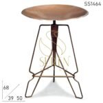 Metal Finish Industrial Revolving Bar Stool
