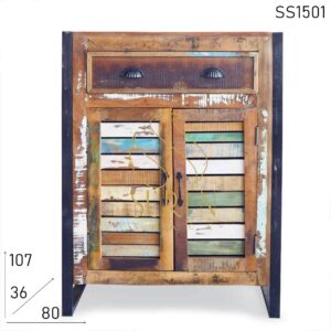 Truly Indian Handmade Design Multicolored Cabinet