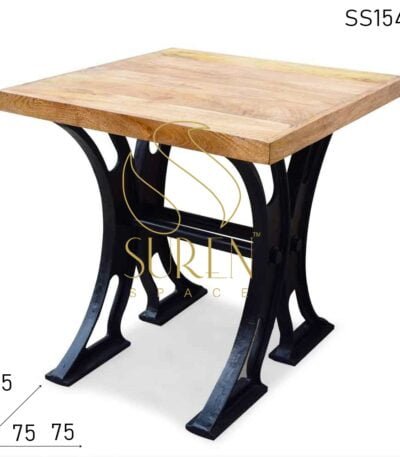 Cast Iron Heavy Base Industrial Dining Table