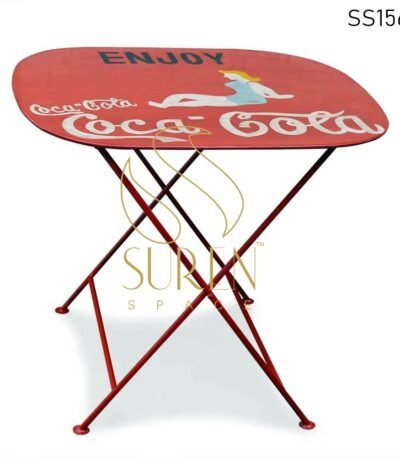 SS1562 Suren Space Hand Painted Outdoor Folding Resort Coffee Table