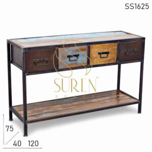 SS1625 Suren Space Four Drawer Unique Design Resort Console Table