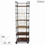 Indian Industrial Style Open Bookcase DesignSuren Space Indian Industrial Style Open Bookcase Design