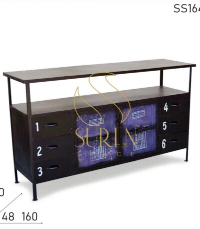 Metal Recycled Material Unique Sideboard