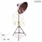 Brass Antique Finish Folding Floor Lamp Design