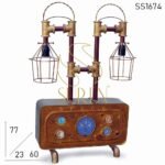 Brass Finish Upcycle Design Table Lamp