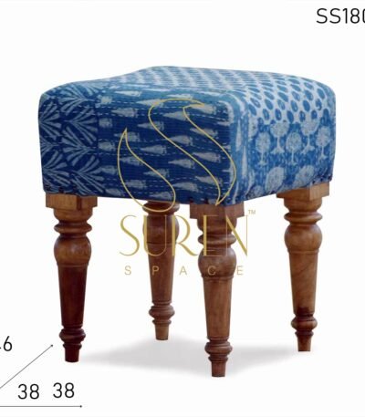 Traditional Patch Work Printed Stool Design