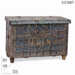 Old Antique One of Kind Indian Trunk Design