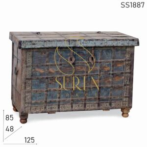 SS1887 SUREN SPACE Old Anqiue One of Kind Indian Trunk Design