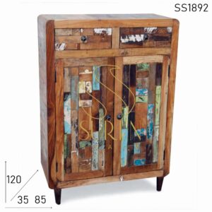 SS1892 Suren Space Old Indian Reclaimed Wood Cabinet Design