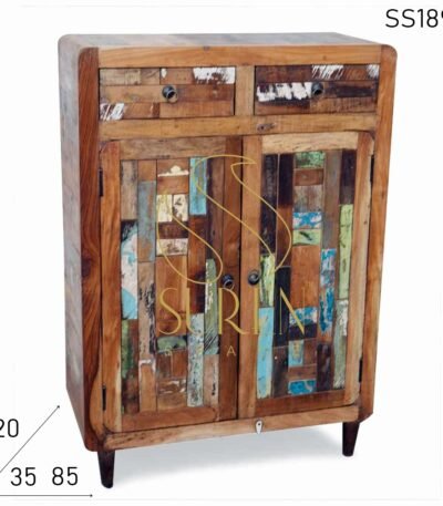 Old Indian Reclaimed Wood Cabinet Design