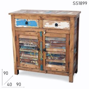 Reclaimed Wood Indian Style Wooden Cabinet