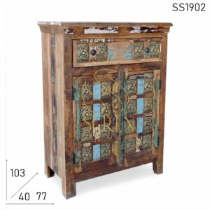 SS1902 Suren Space Metal Fitted Reclaimed Wood Cabinet Design