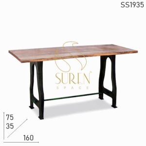 SS1935 Suren espacio fundido mesa de consola plegable de hierro fundido