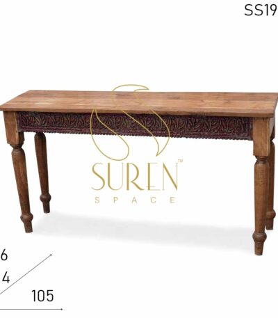 Carved Teak Wood Solid Wood Console Table