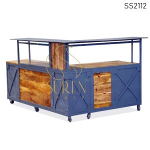 SS2112 Suren Space Indusrtiral Design Solid Wood Reception Counter