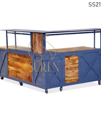 Industrial Design Solid Wood Reception Counter