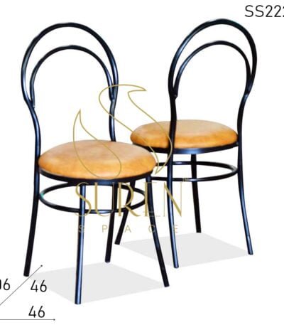 Bent Metal Outdoor Bistro Chair