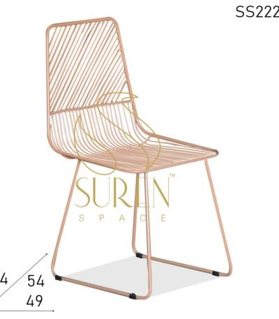 Bent Metal Outdoor Metal Chair