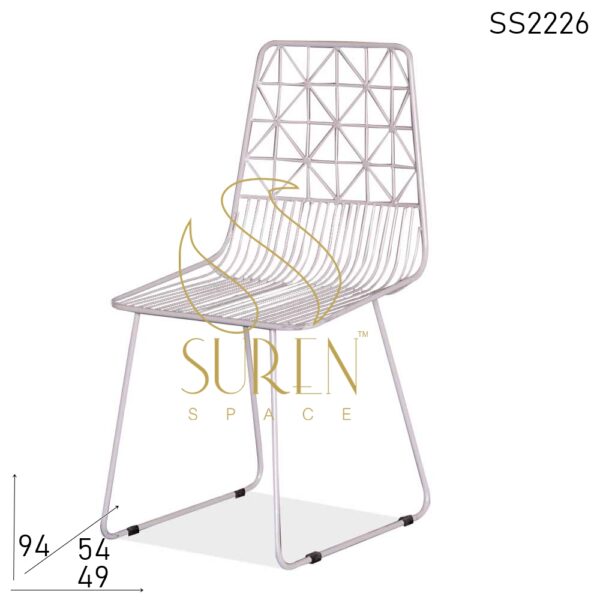 SS2226 Suren Space Bent Metal Handcrafted Outdoor Chair