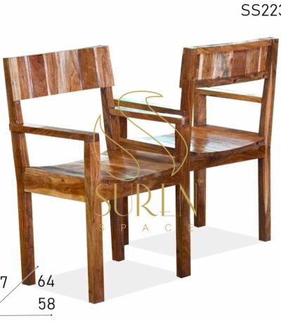 Reclaimed Wood Hand Rest Design Outdoor Resort Chair