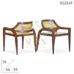 Solid Wood Unique Natural Cane Chair