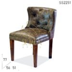 Tufted Design Handcrafted Restaurant Upholstered Chair