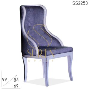 Curved Design Upholstered Accent Chair