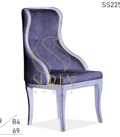 Curved Design Upholstered Accent Chair