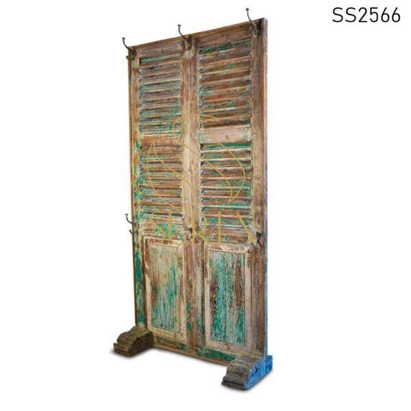 SS2566 Suren Space Green Distress Solid Wood Room Divider