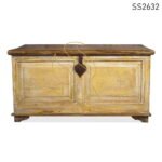 White Distress Old Trunk Design