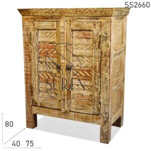 SS2660 suren espacio recuperado madera blanca angustia diseño gabinete