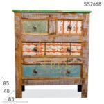 Recycled Wood Multi Drawered Chest