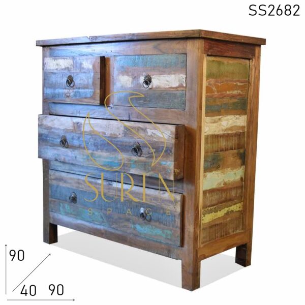 SS2682 Suren Space Reclaimed Wood Hand Crafted Drawer Chest