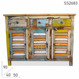 SS2683 Suren Space Sutter Design Three Door Three Drawer Sideboard