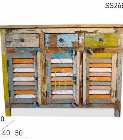 Sutter Design Three Door Three Drawer Sideboard