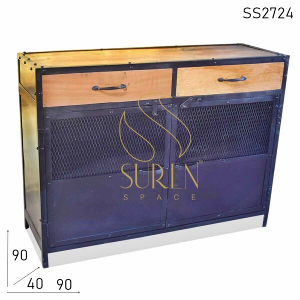 SS2724 Suren Space Mesh Design Two Drawer Industrial Cabinet Design