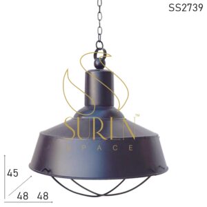 SS2739 SUREN SPACE Acabado negro colgante lámpara de restaurante industrial